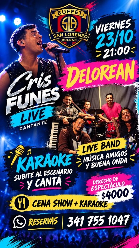 Cris Funes LIVE & DELOREAN Live Band